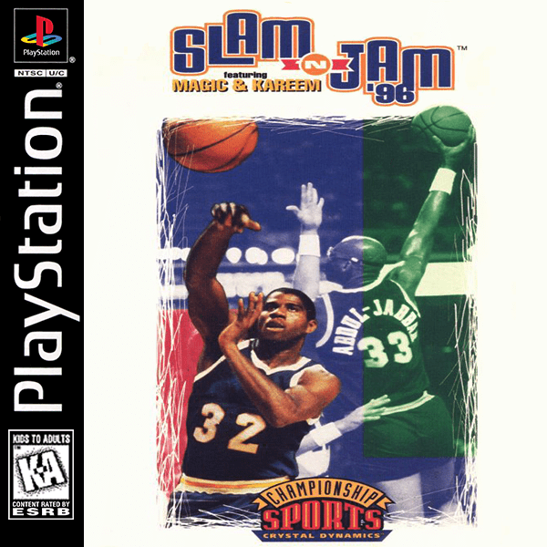Slam n Jam 96 box art for Playstation